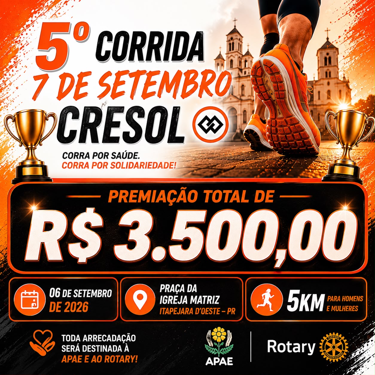 5ª Corrida 7 De Setembro - Cresol