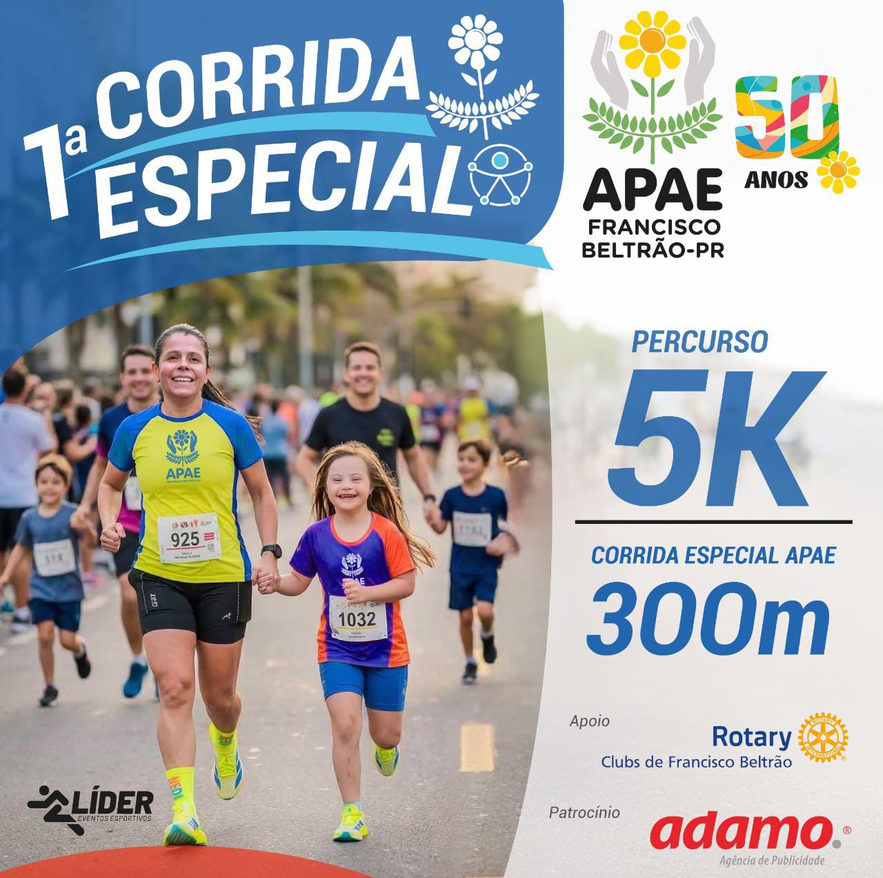 1ª Corrida Especial- Apae 50 Anos- Francisco BeltrÃo